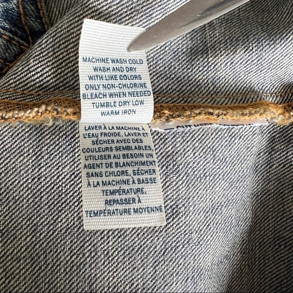 Buffalo Jeans Dark Wash Embroidered Pocket Jean Mini Skirt - Picture 8 of 9